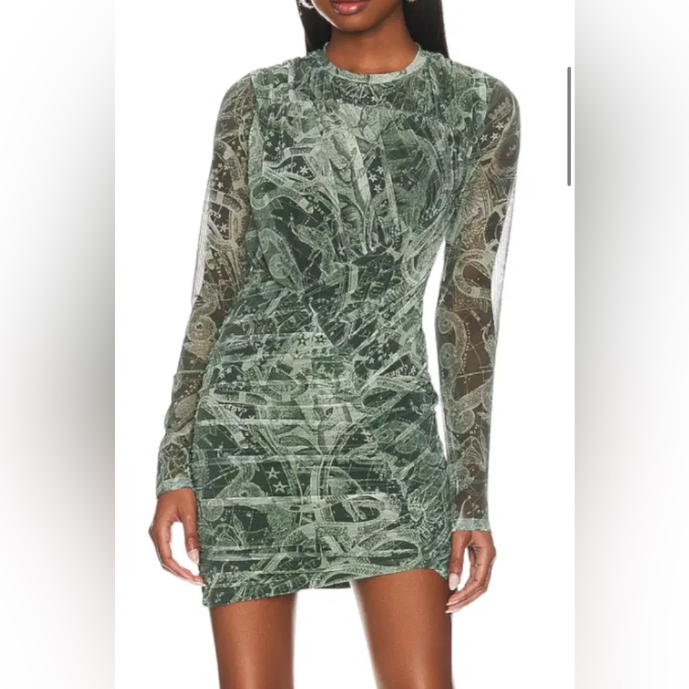 Jonathan Simkhai Green Long Sleeve Dress